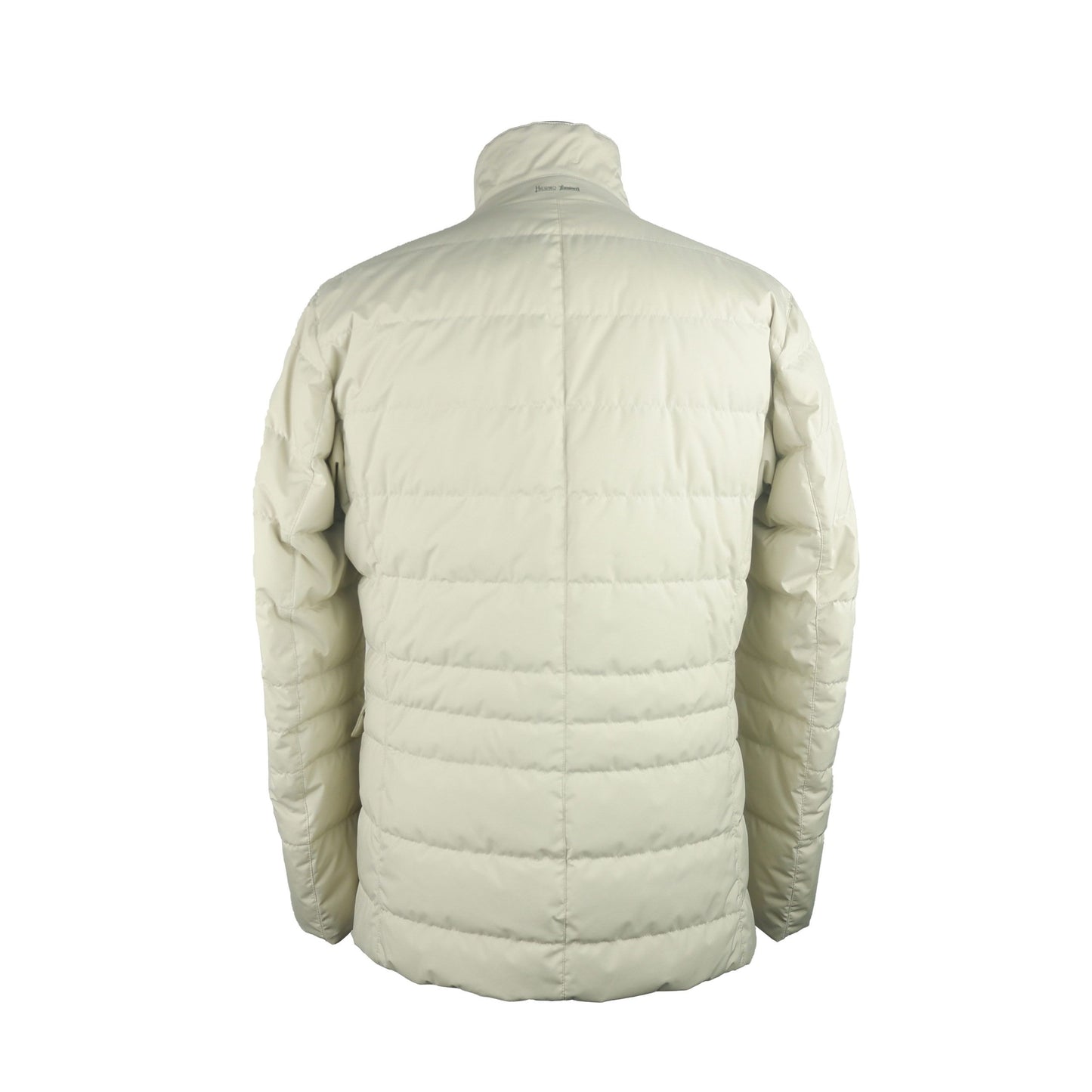 White Polyester Men Jacket