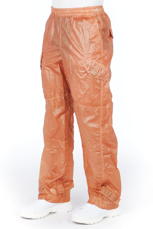 Orange Polyurethane Men Pant