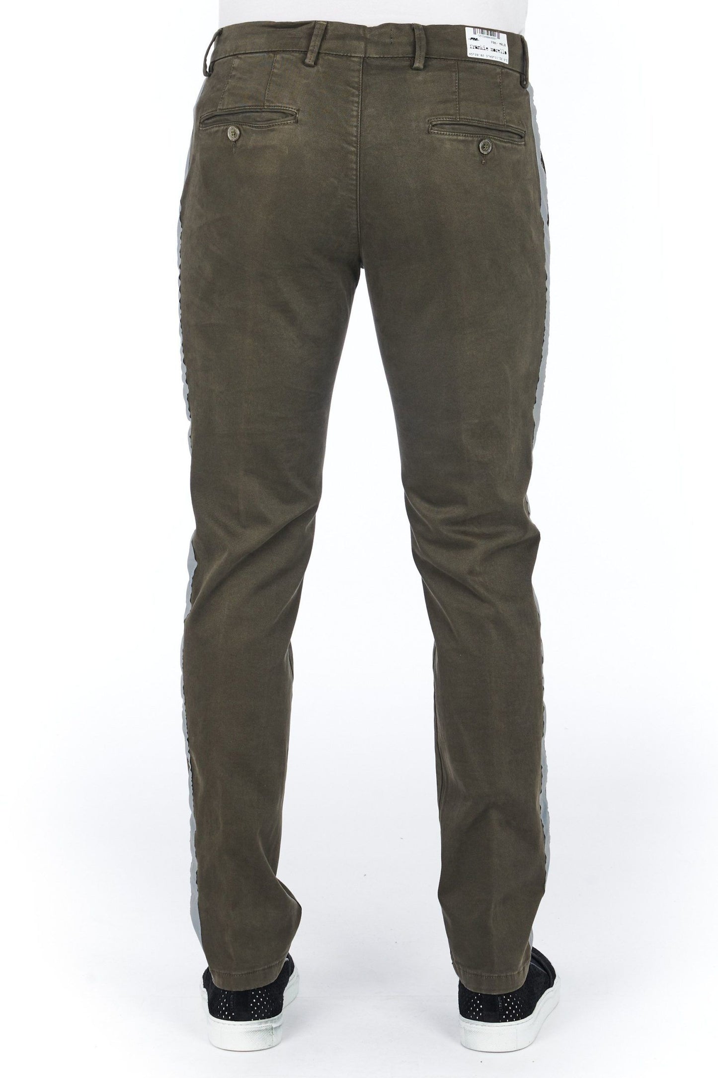 Brown Cotton Men Trouser