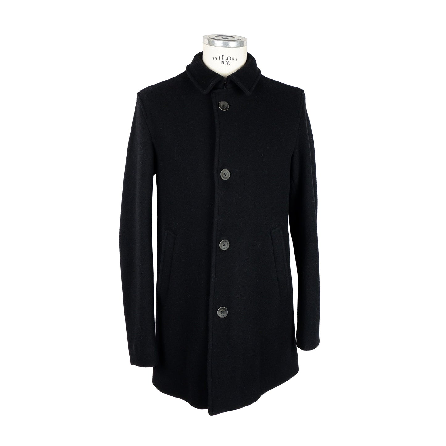 Black Wool Men Jacket