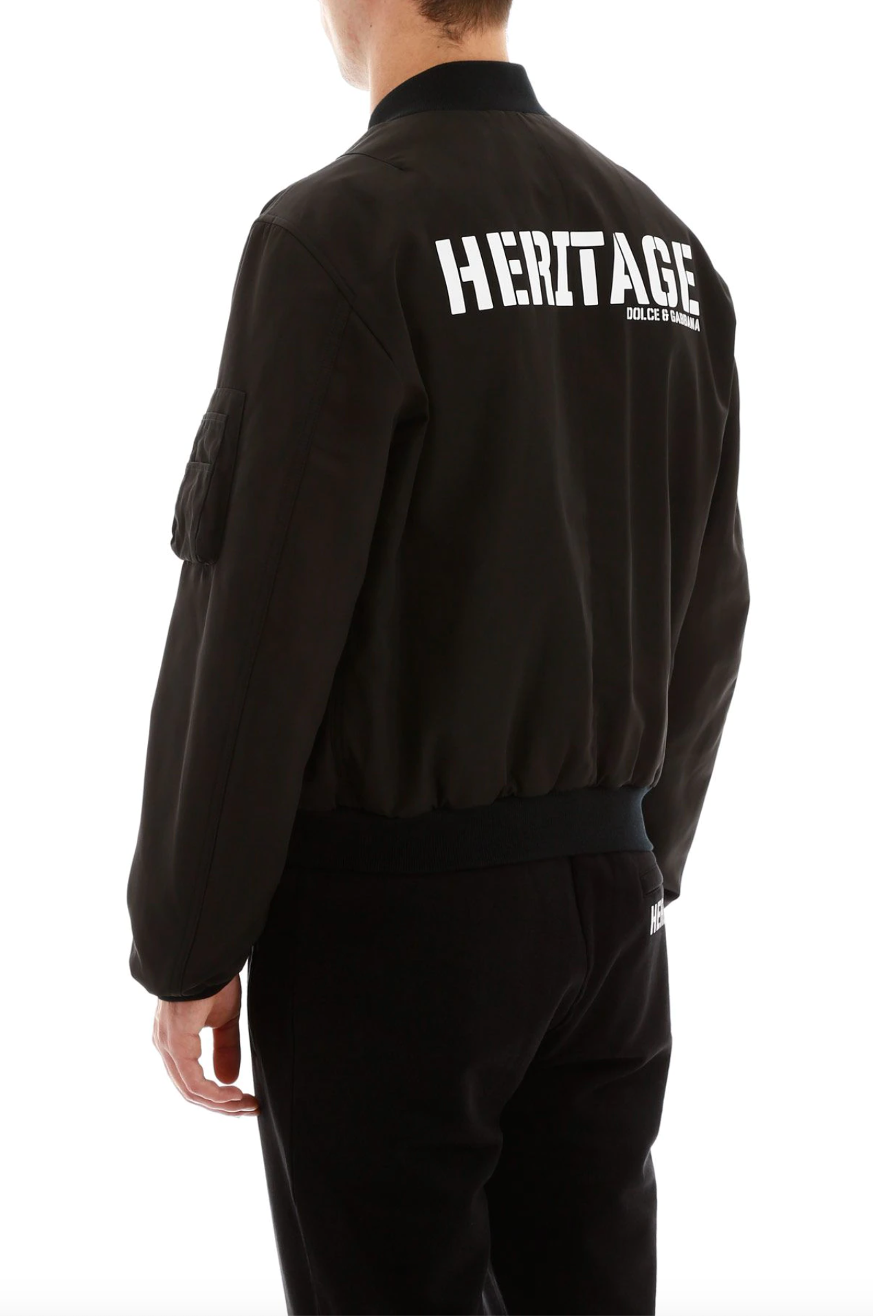 Black Polyester Men Jacket