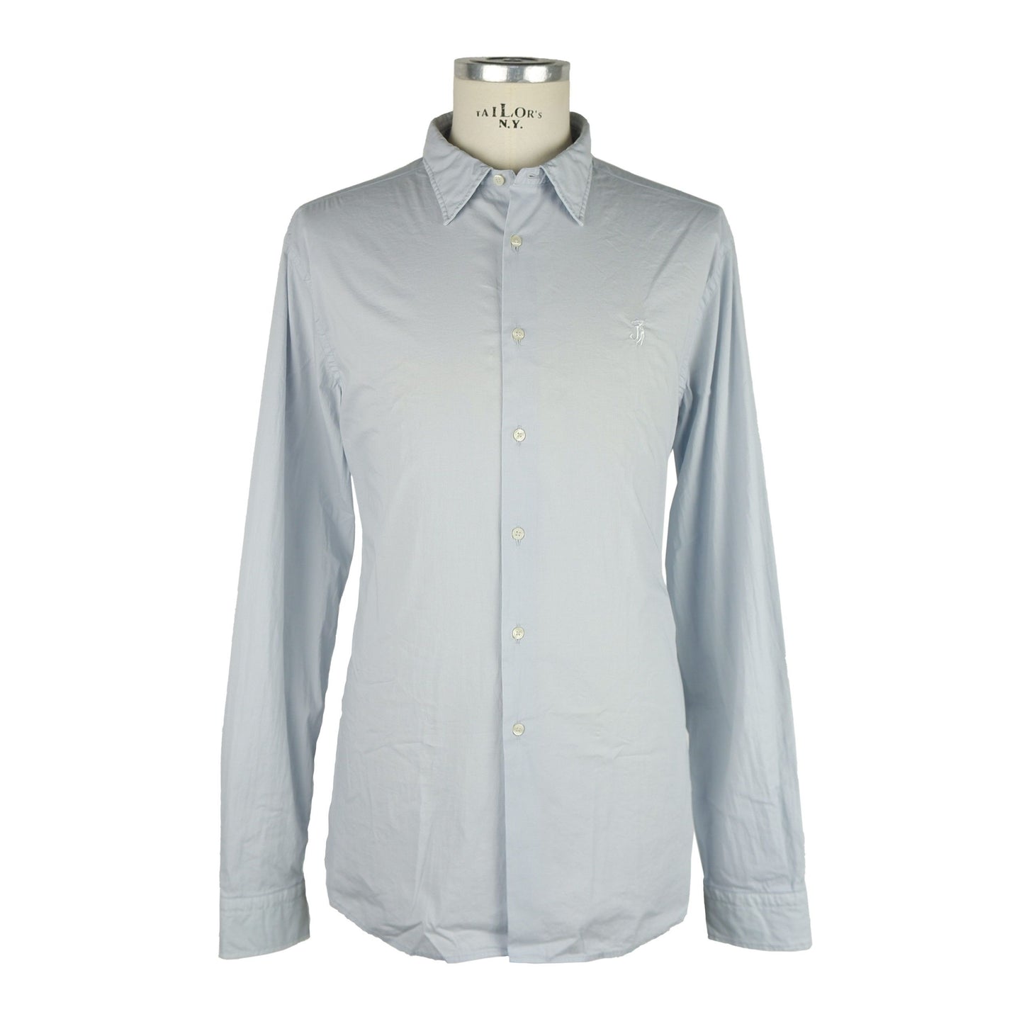 Light Blue Cotton Men Shirt