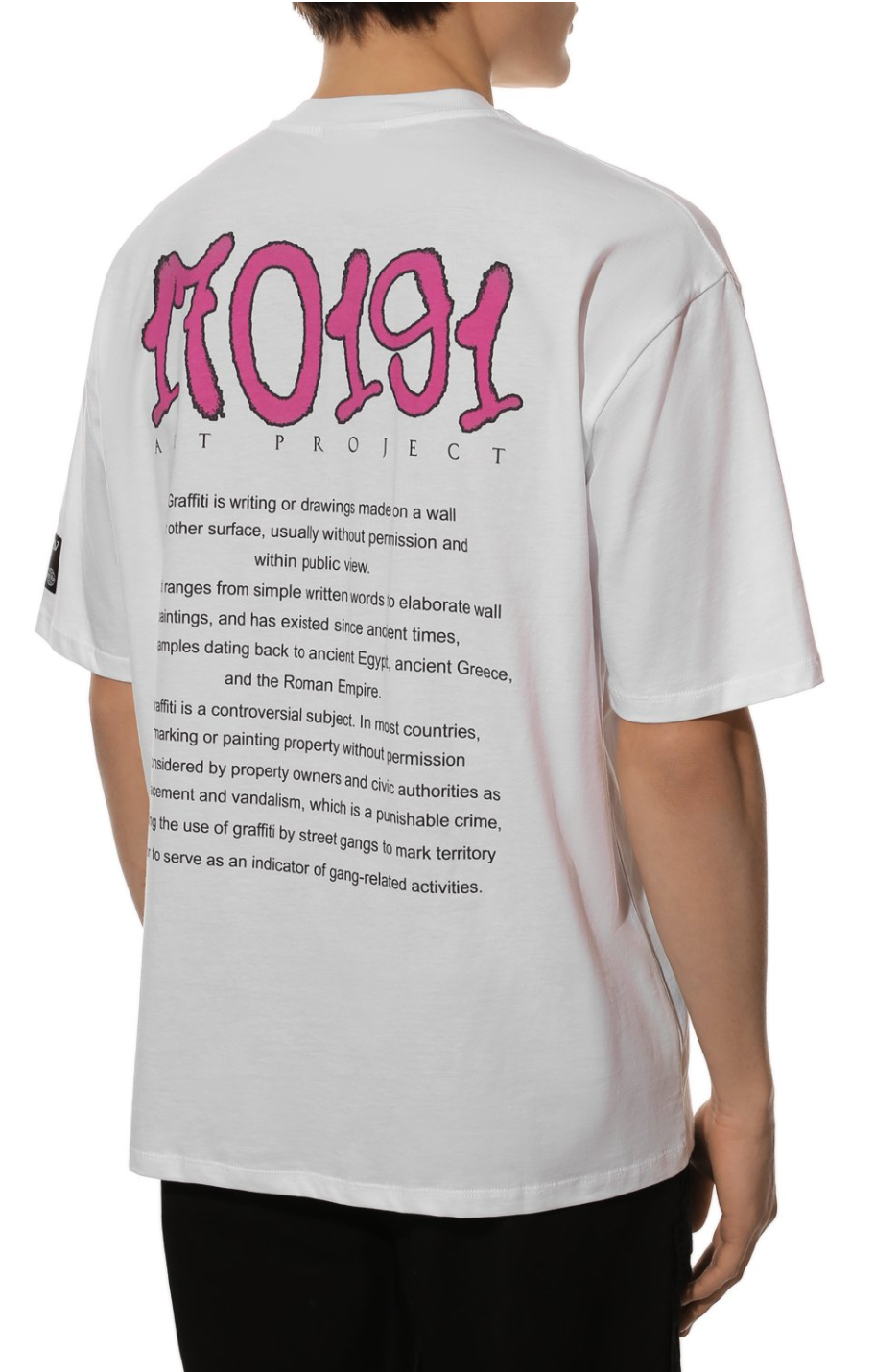 White Cotton Men T-Shirt