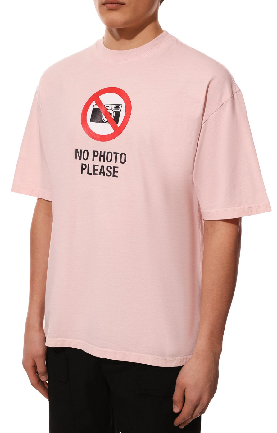 Pink Cotton Men T-Shirt