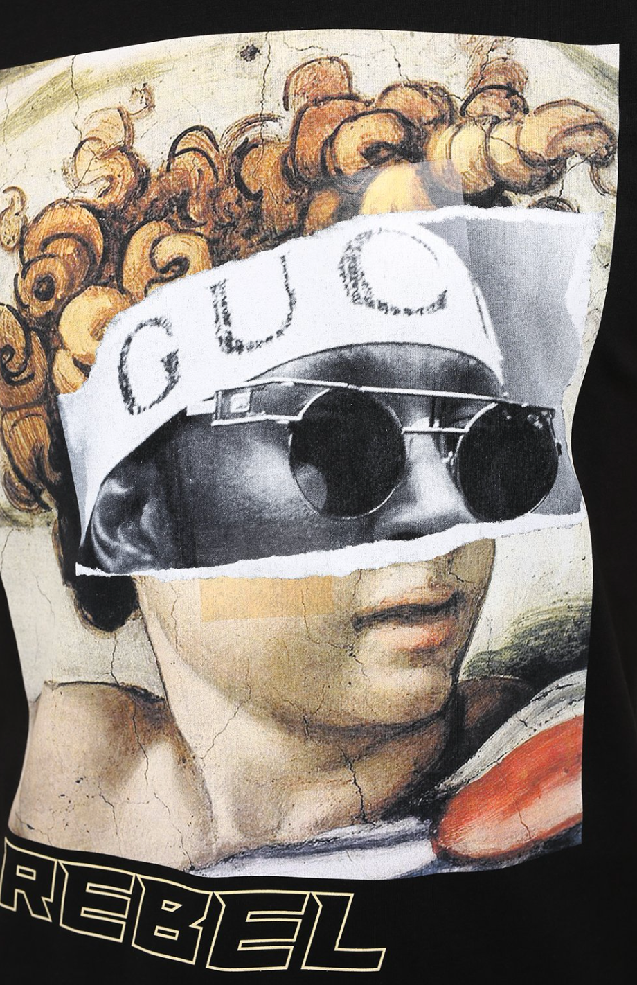 Black Cotton Men T-Shirt