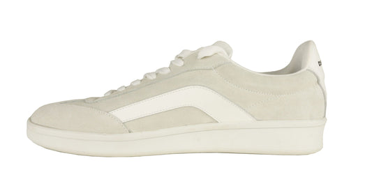 Gray Leather Men Sneaker