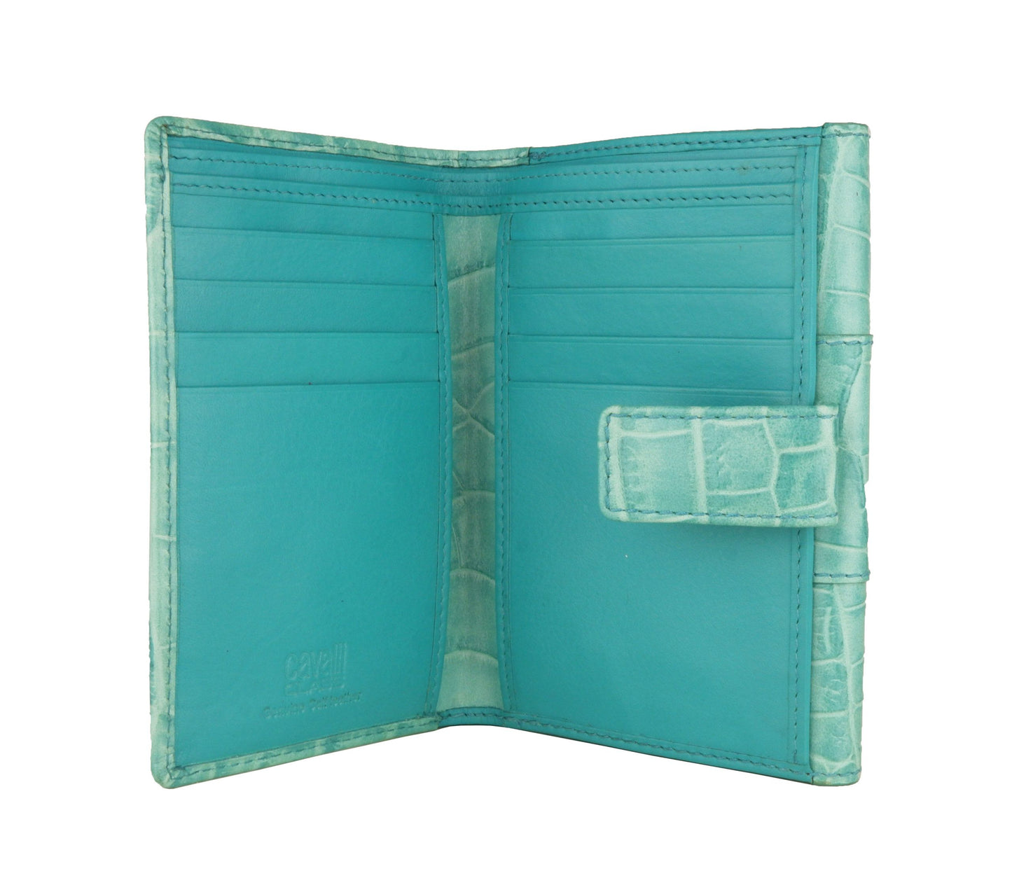 Turquoise Calfskin Women Wallet