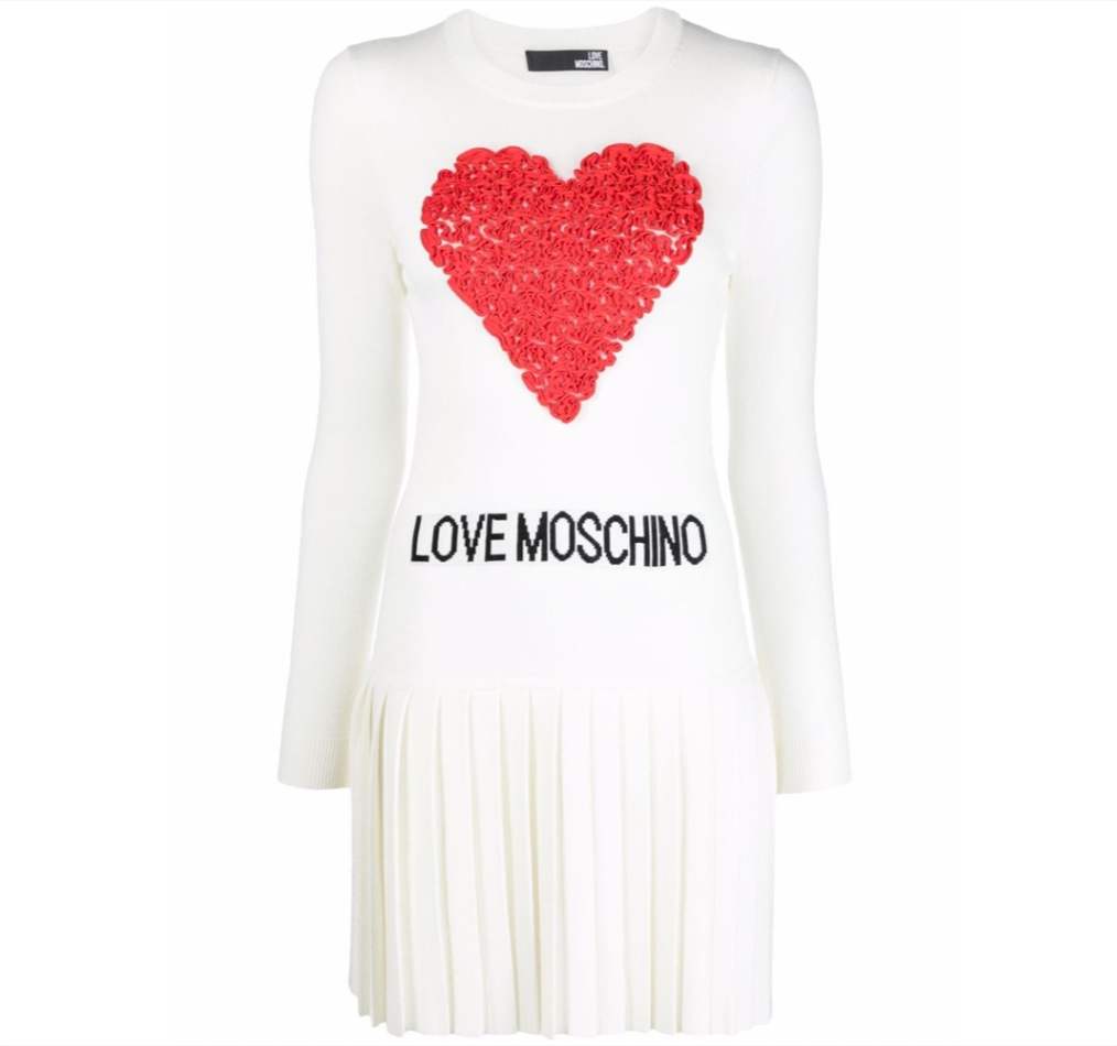 White Wool Women Dress
