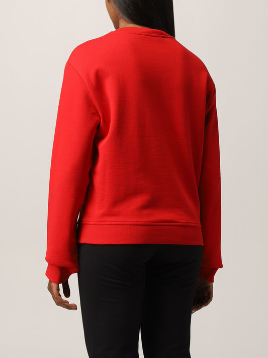 Red Cotton Women Sweater