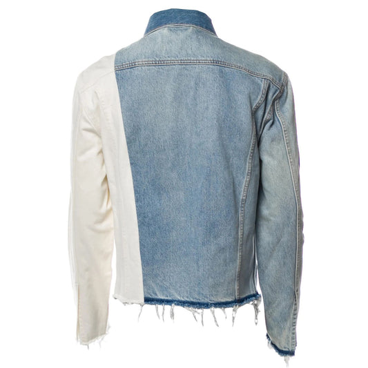 Blue Cotton Women Jacket