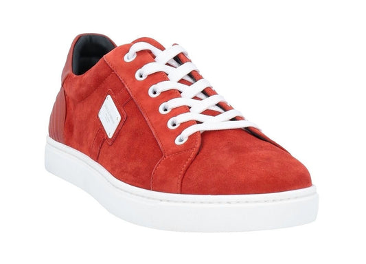 Red Leather Men Sneaker