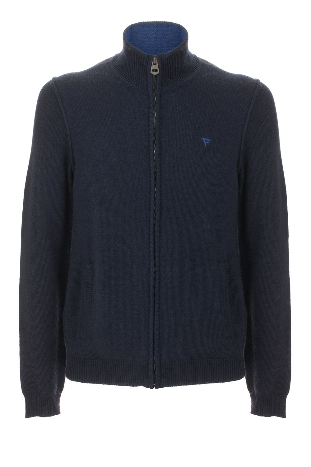 Blue Wool Men Sweater