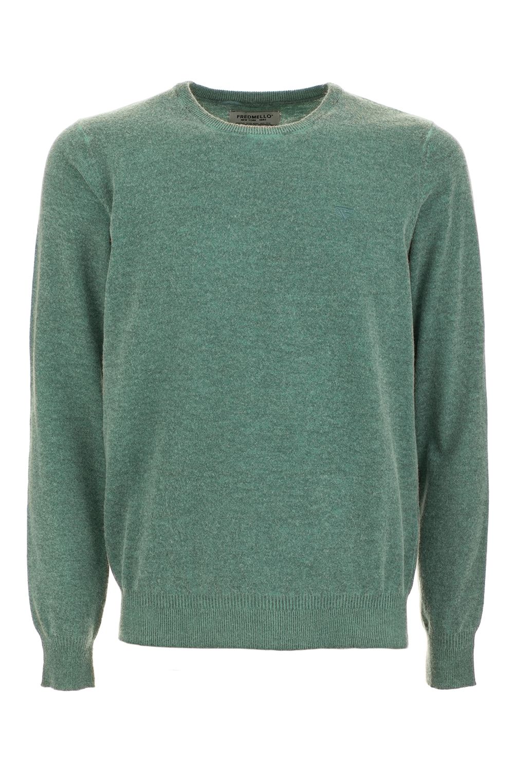 Green Wool Men Sweater