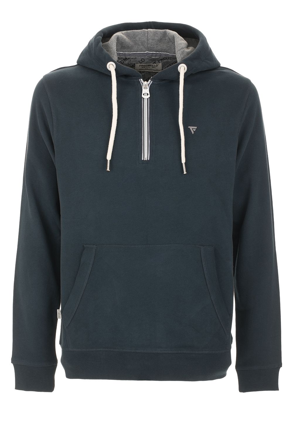 Blue Cotton Men Sweater