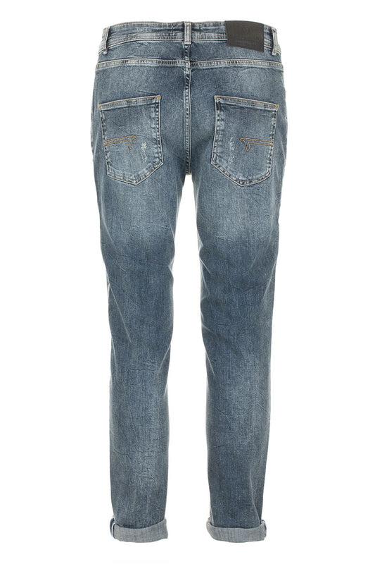 Blue Cotton Men's Jeans