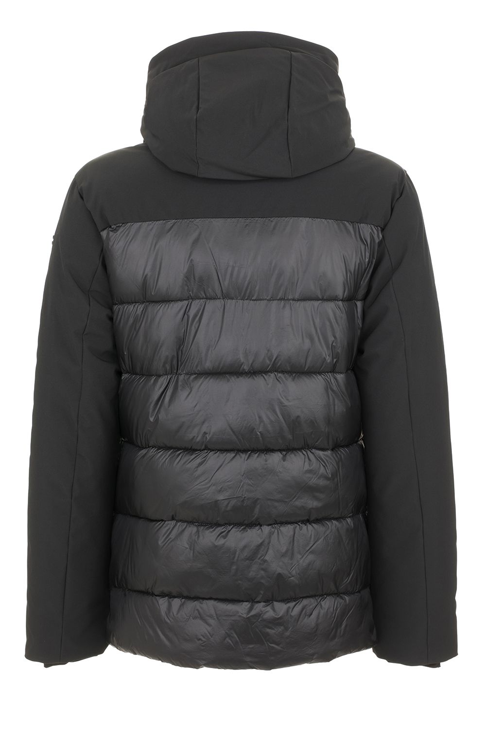 Black Polyester Men Jacket