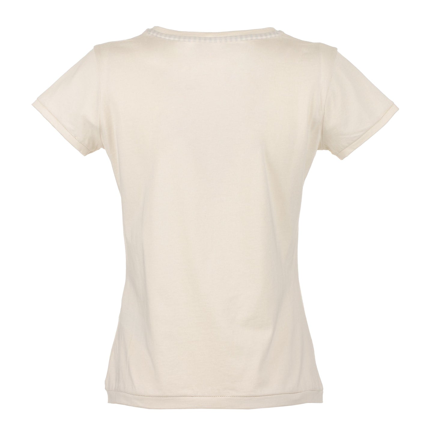 White Cotton Women T-Shirt