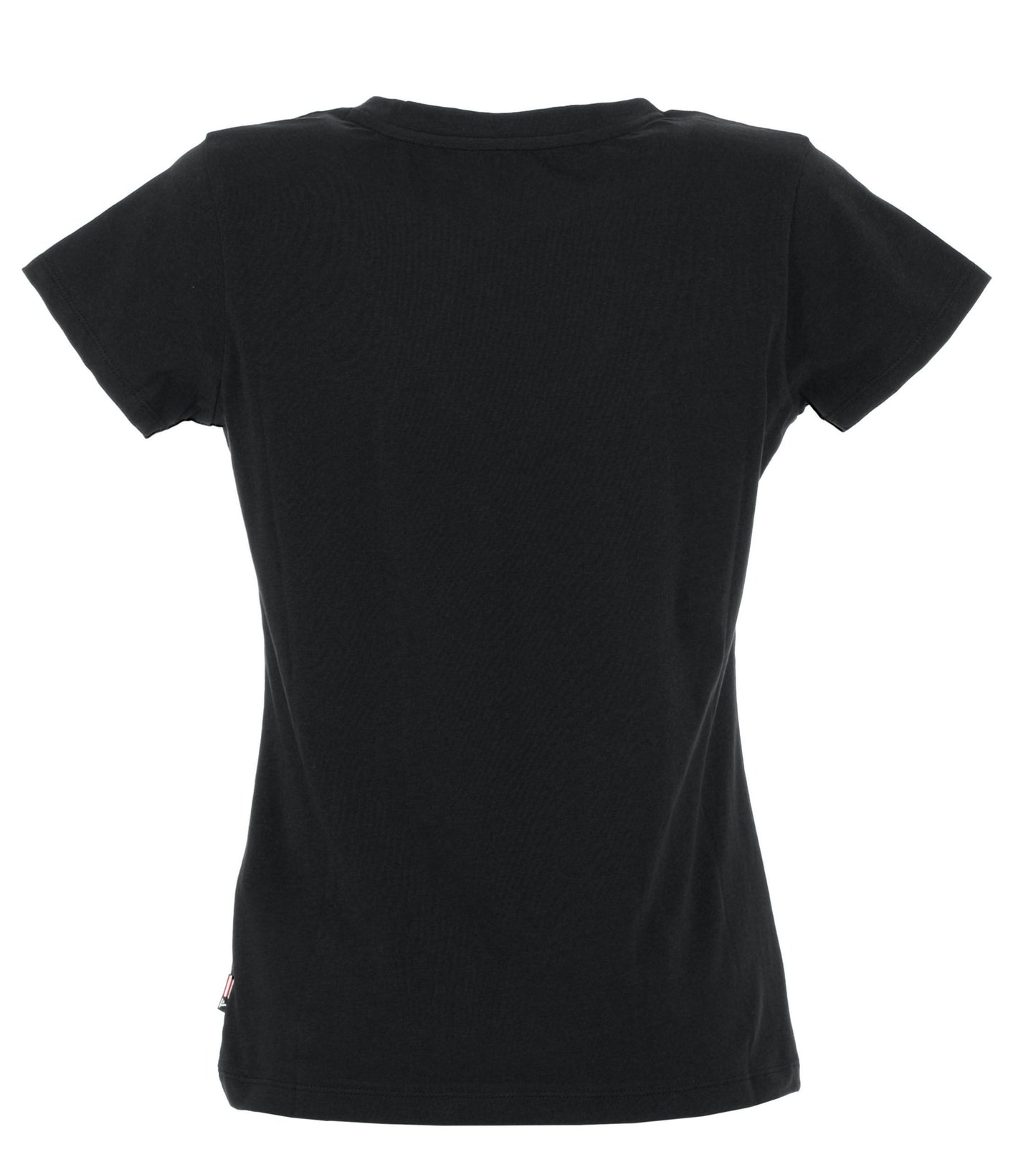 Black Cotton Women T-Shirt