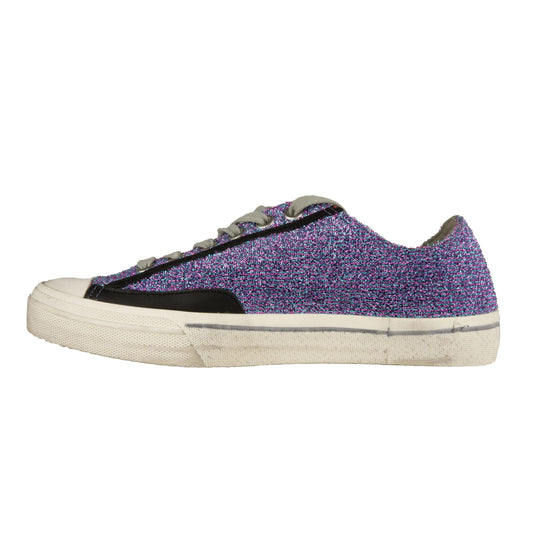 Purple Leather Women Sneaker