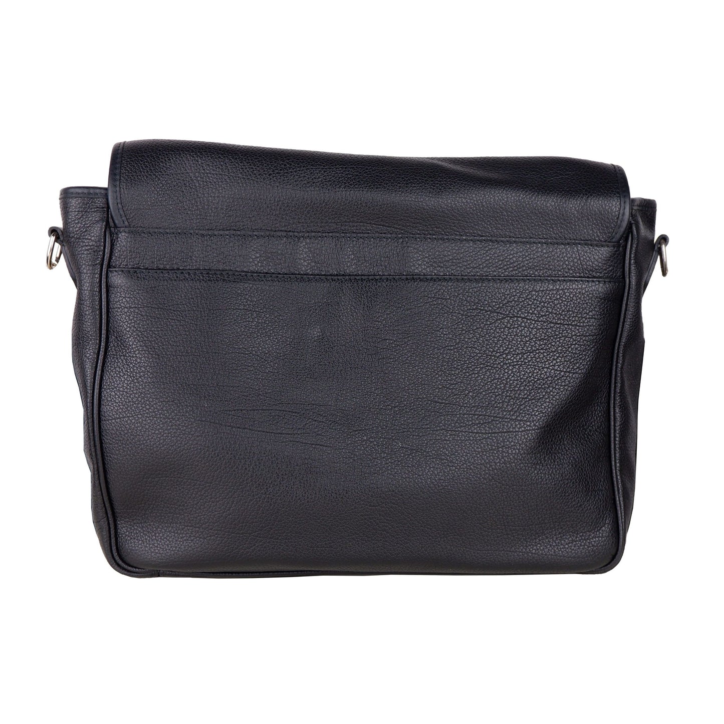Black Leather Men Shoulder Bag