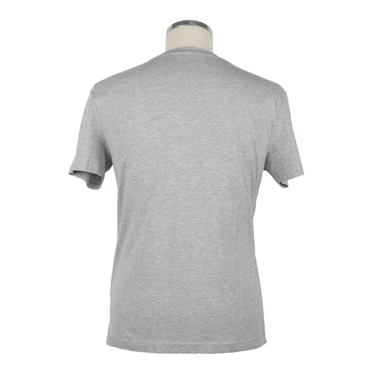Gray Cotton Men T-Shirt