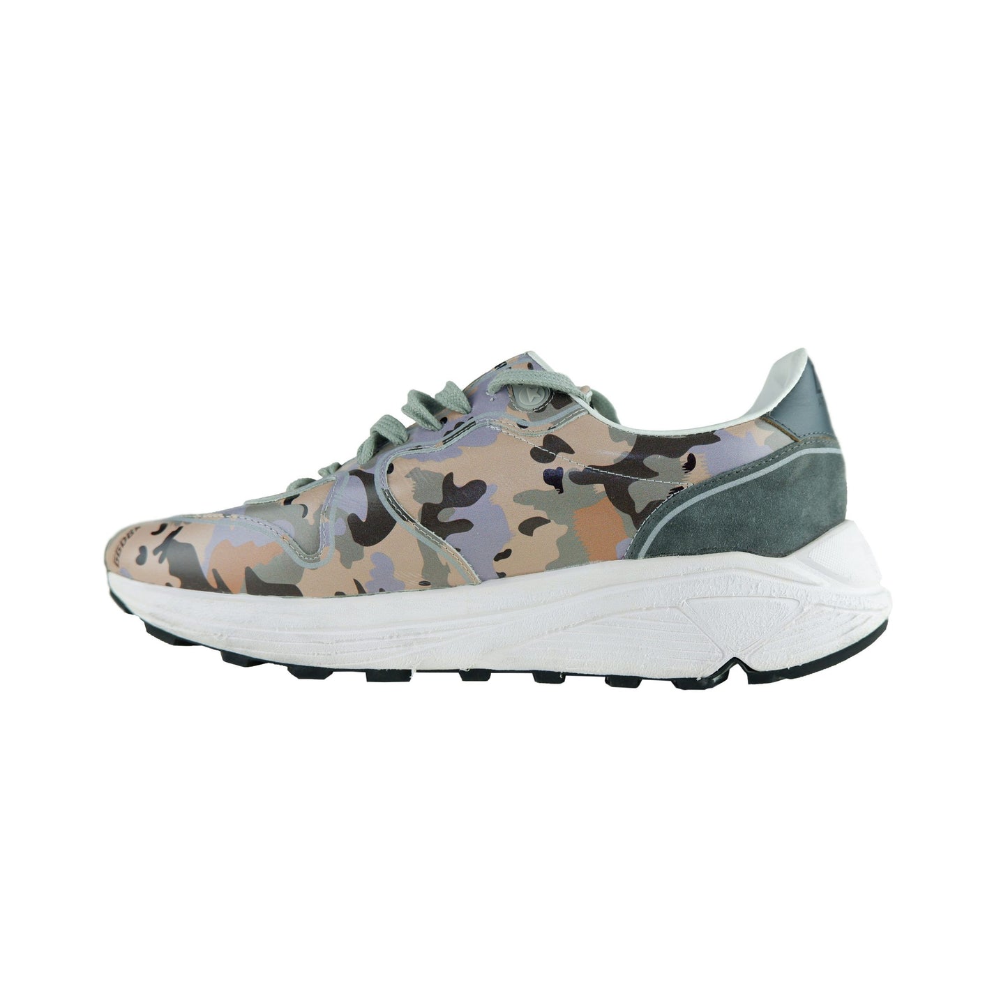 Gray Leather Men Sneaker