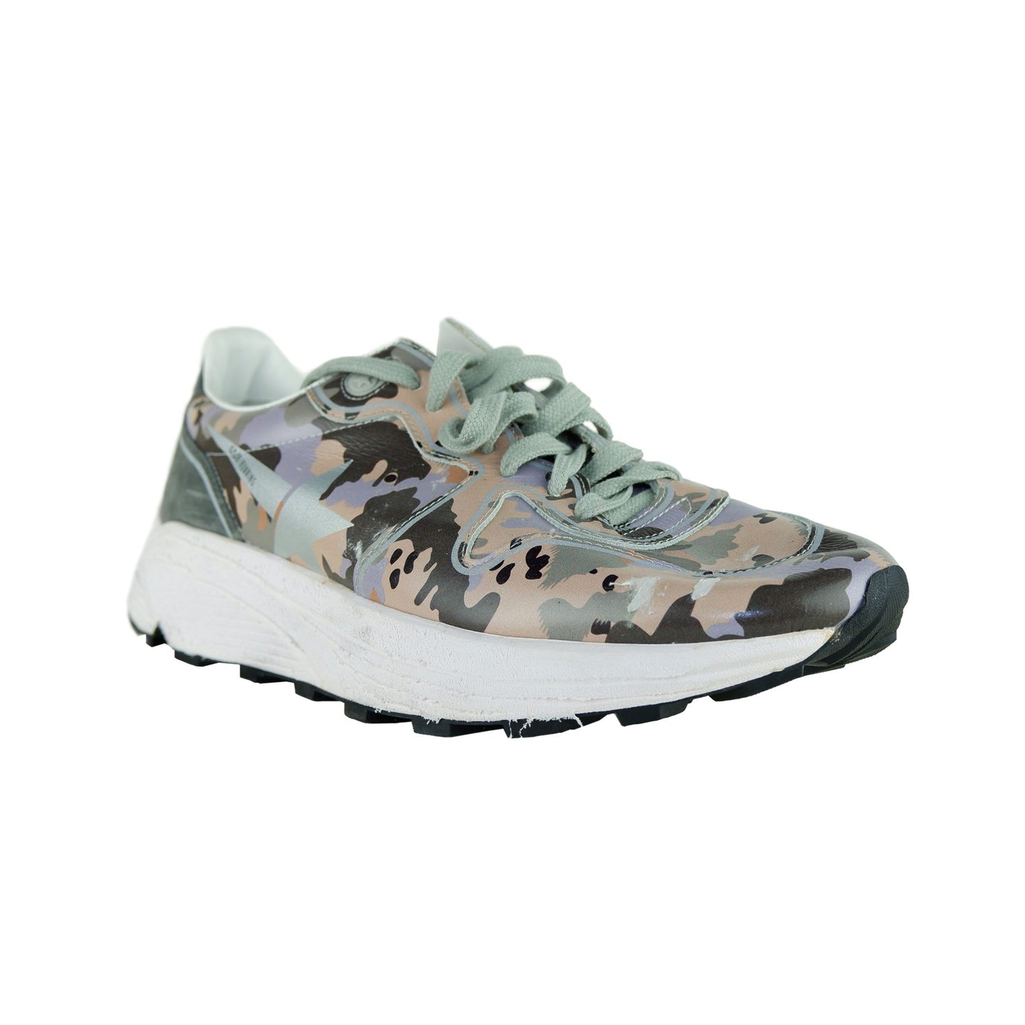 Gray Leather Men Sneaker