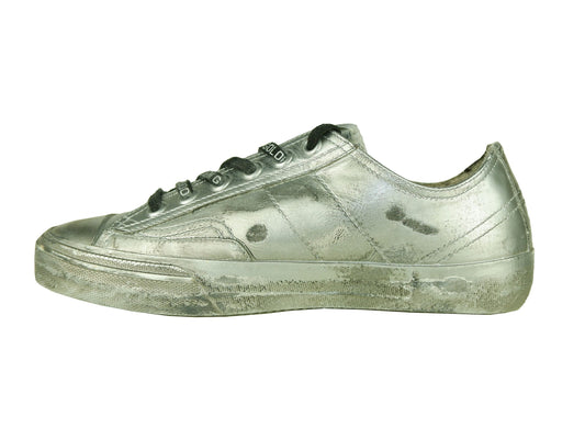 Gray Leather Women Sneaker