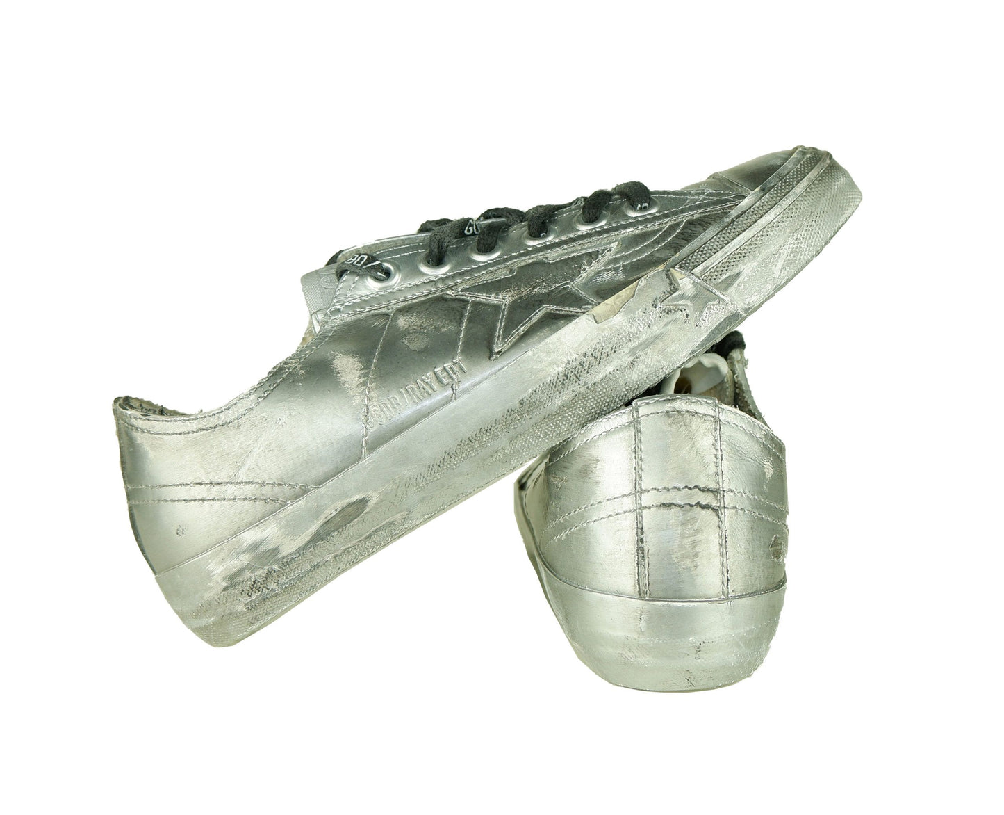 Gray Leather Women Sneaker