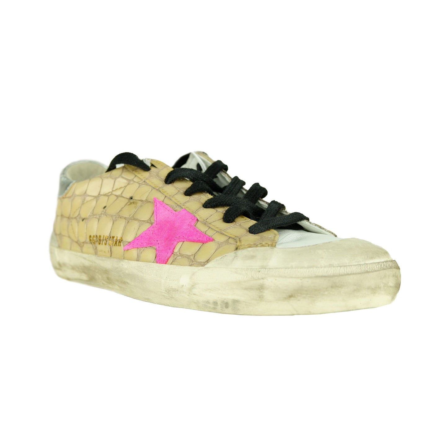 Beige Leather Women Sneaker