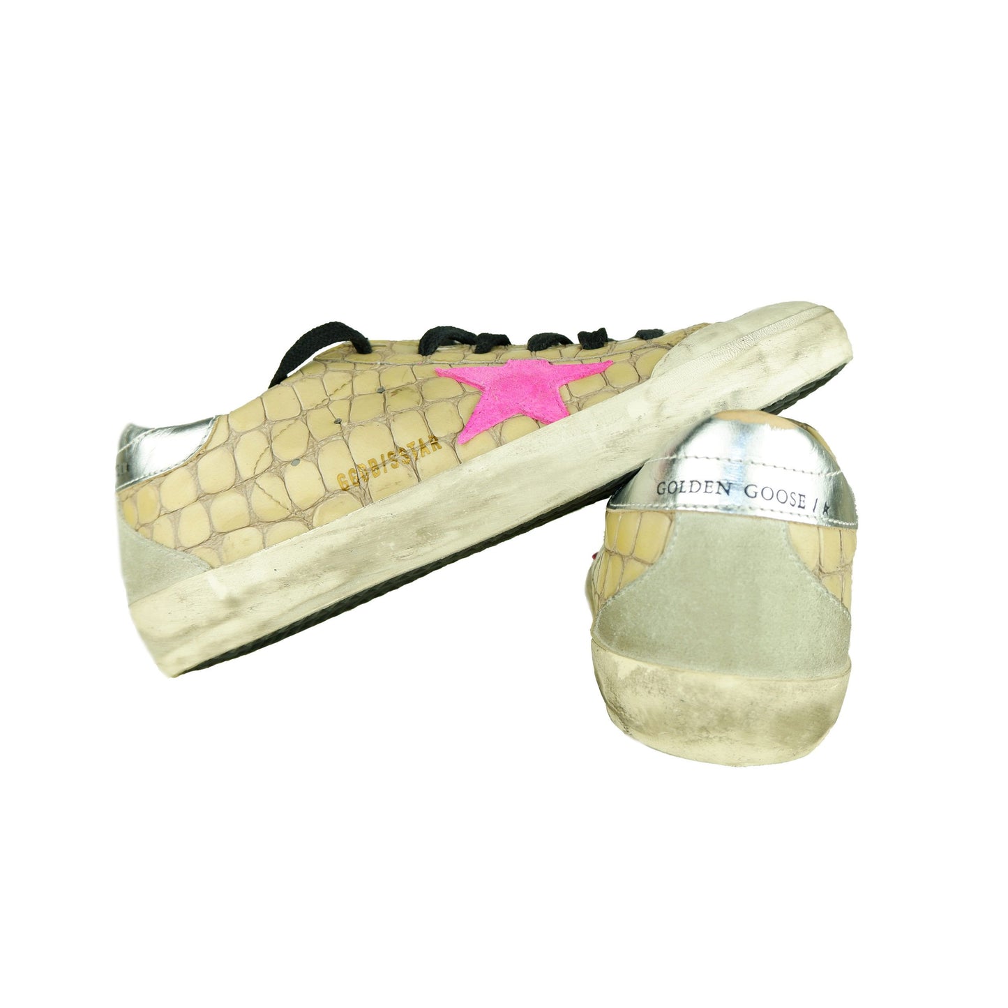 Beige Leather Women Sneaker