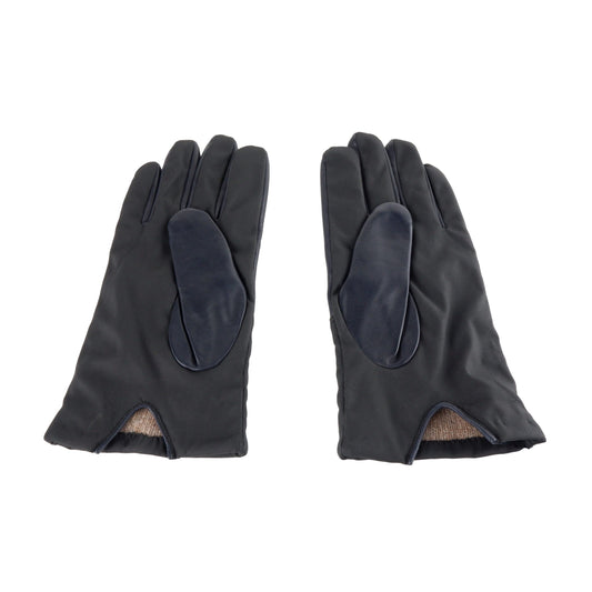 Blue Lambskin Men Glove
