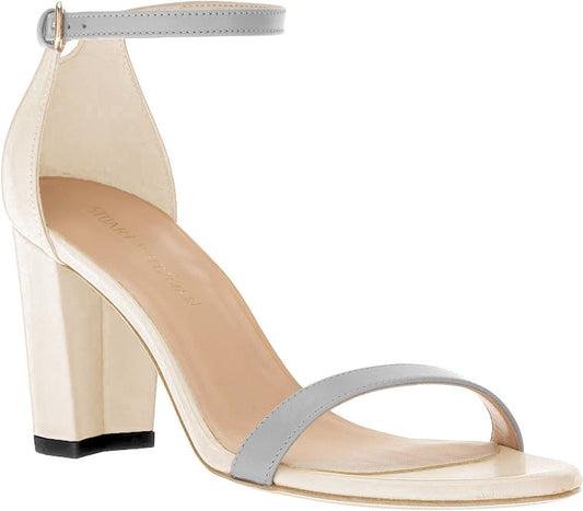 White Calfskin Women Sandal
