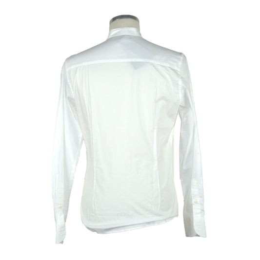 White Cotton Men Shirt