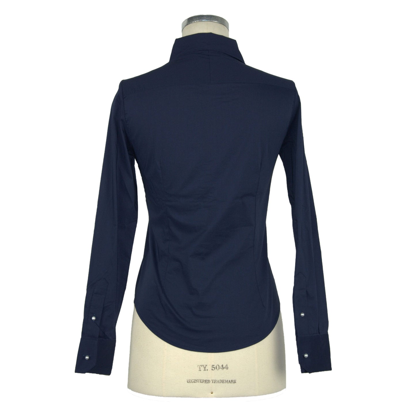 Blue Cotton Women Shirt