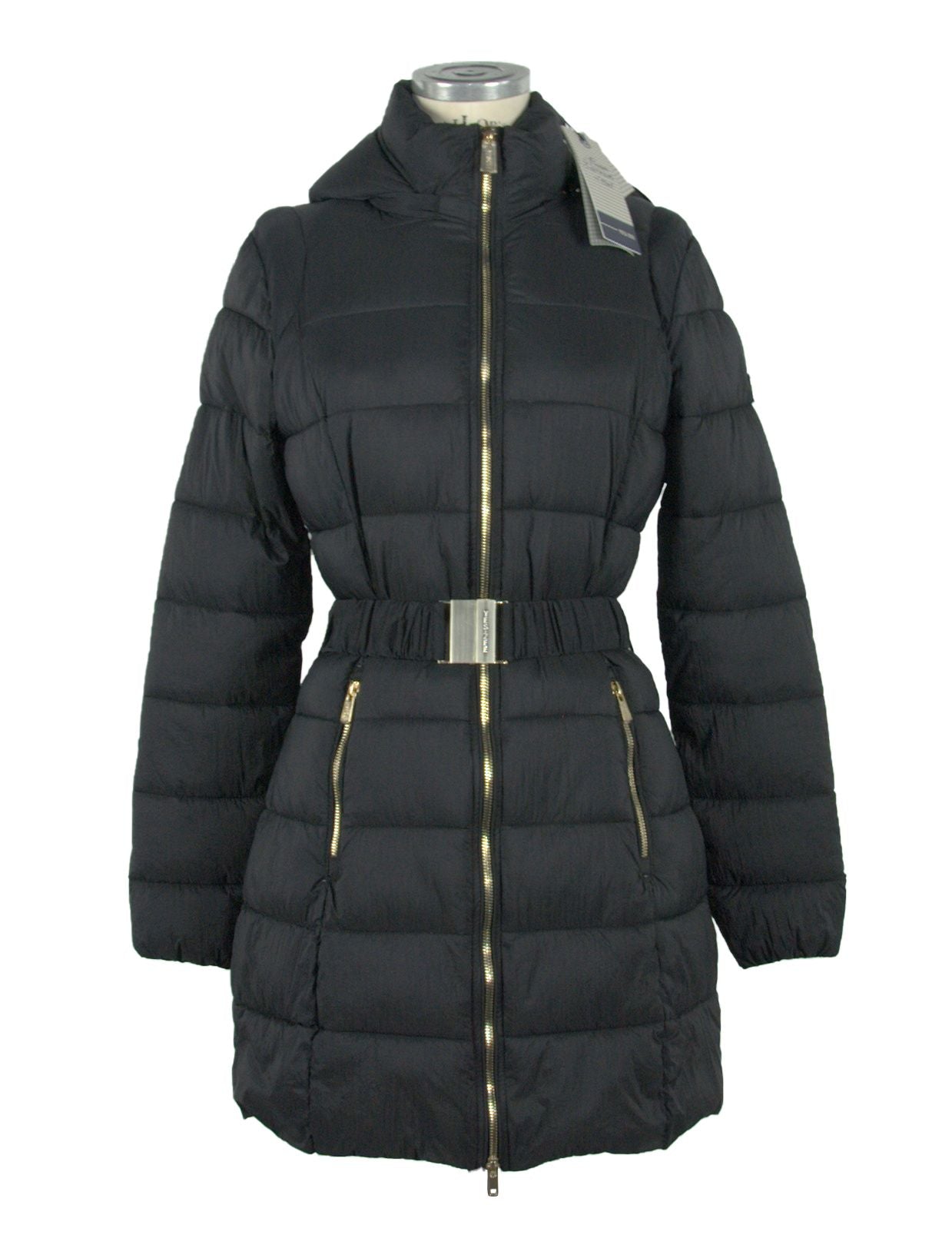 Black Polyamide Women Coat