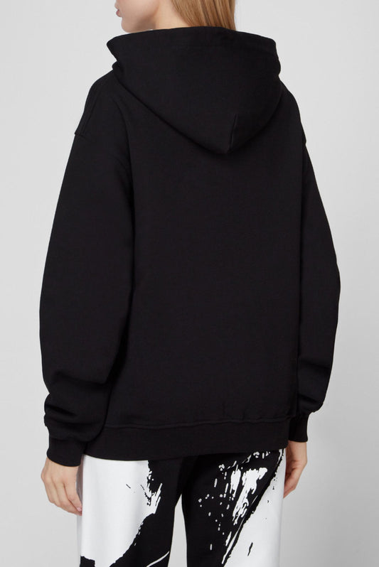 Black Cotton Women Sweater