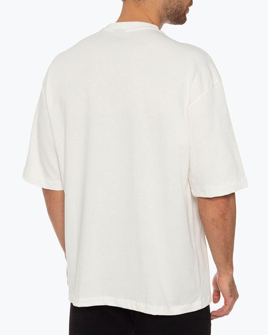 White Cotton Men's T-Shirt