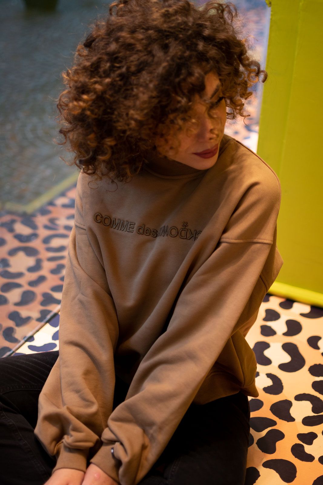 Brown Cotton Women Sweater