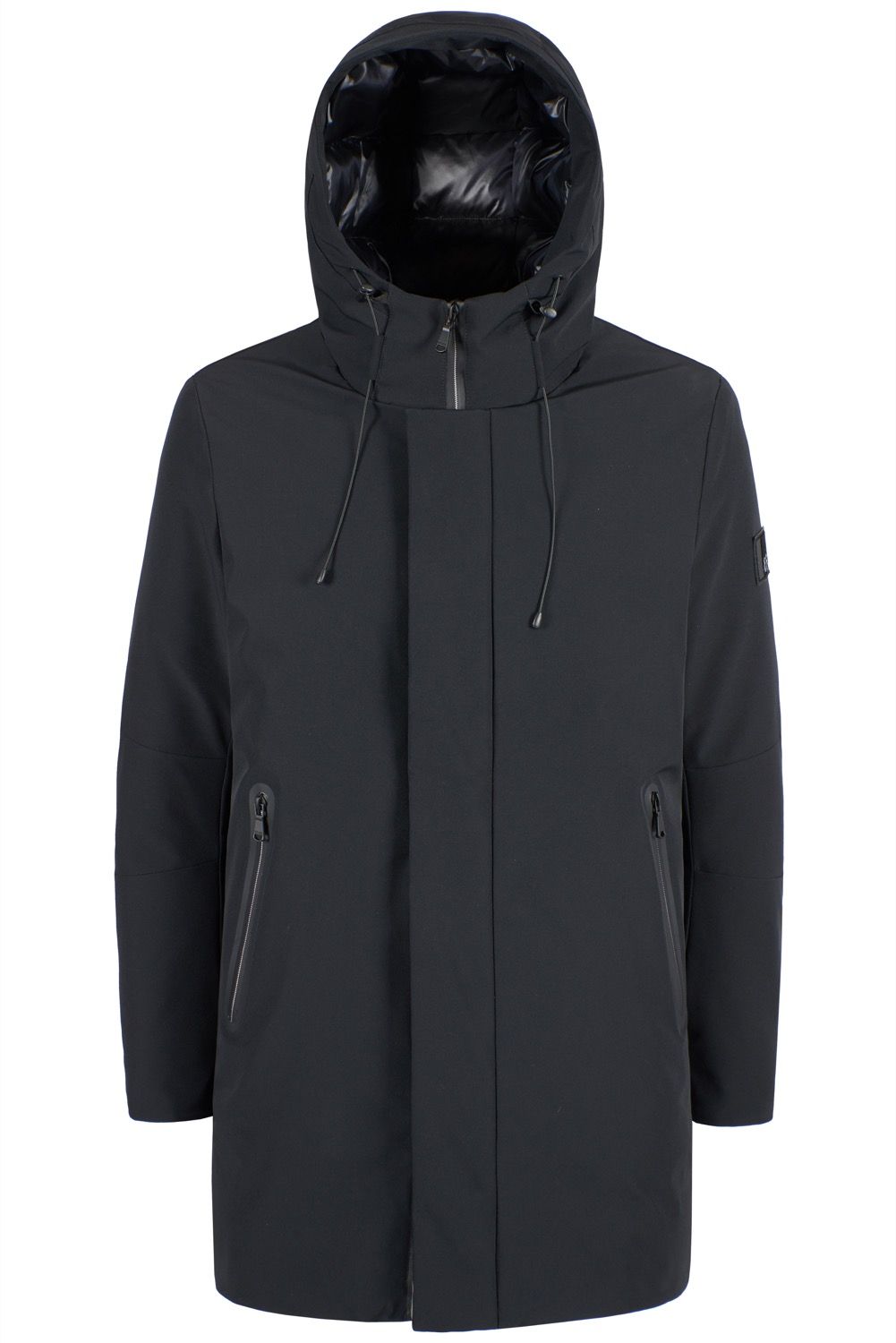 Black Nylon Men Jacket