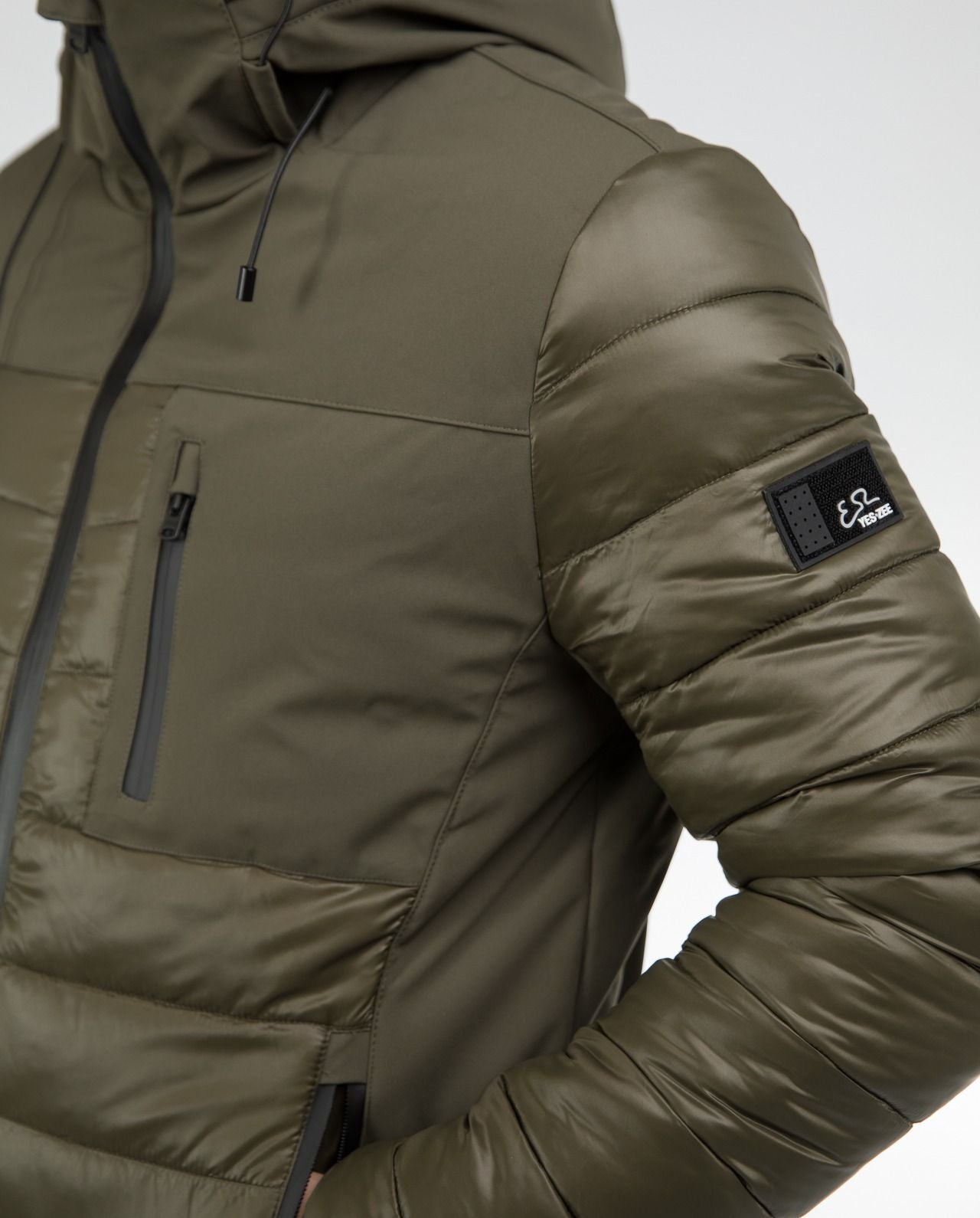 Green Polyamide Men Jacket