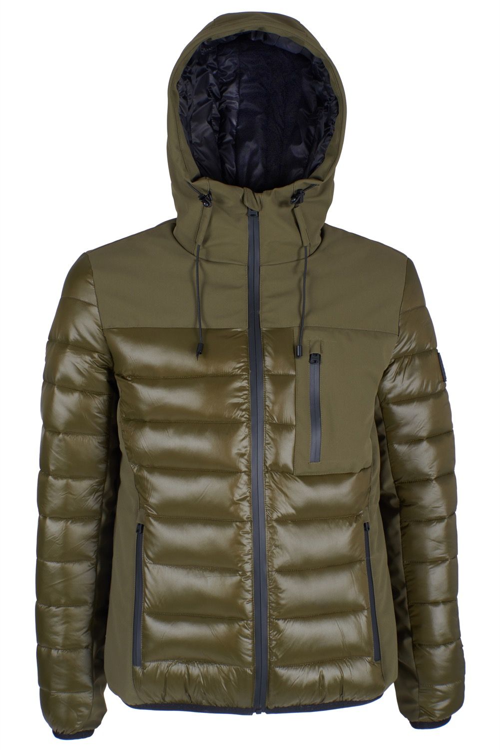 Green Polyamide Men Jacket