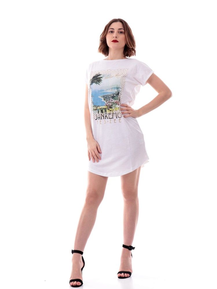 White Cotton Women Dress
