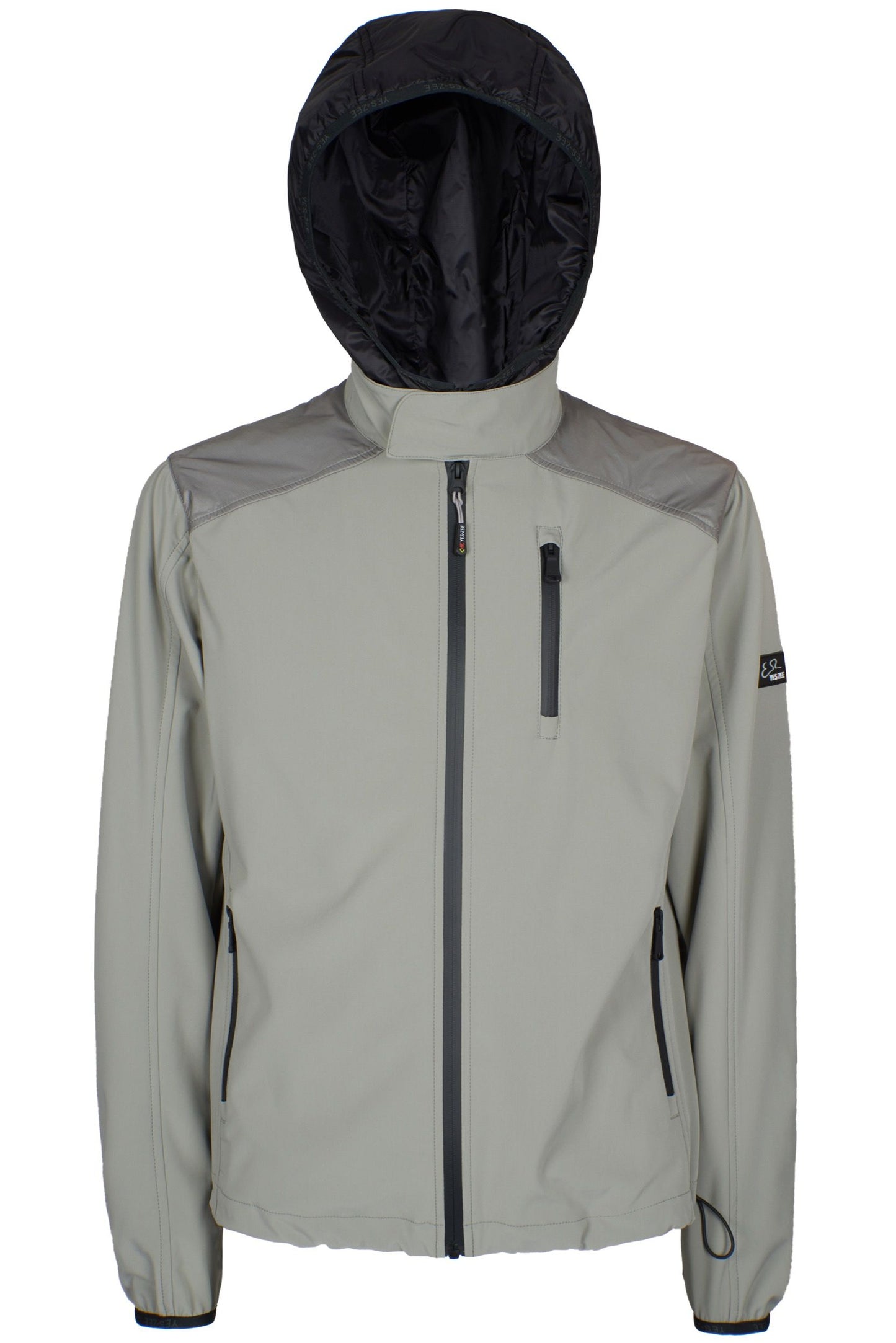 Gray Nylon Men Jacket