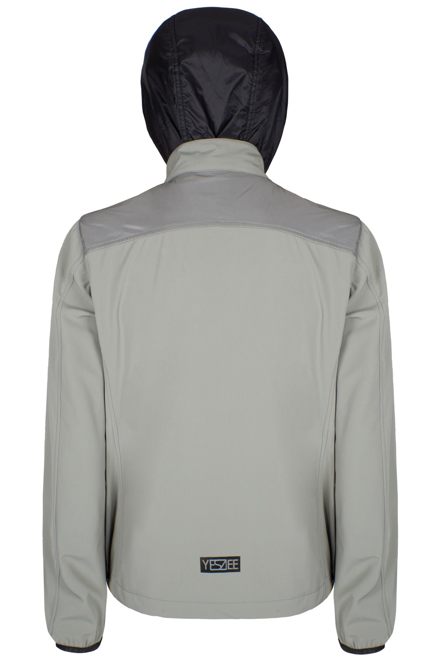 Gray Nylon Men Jacket