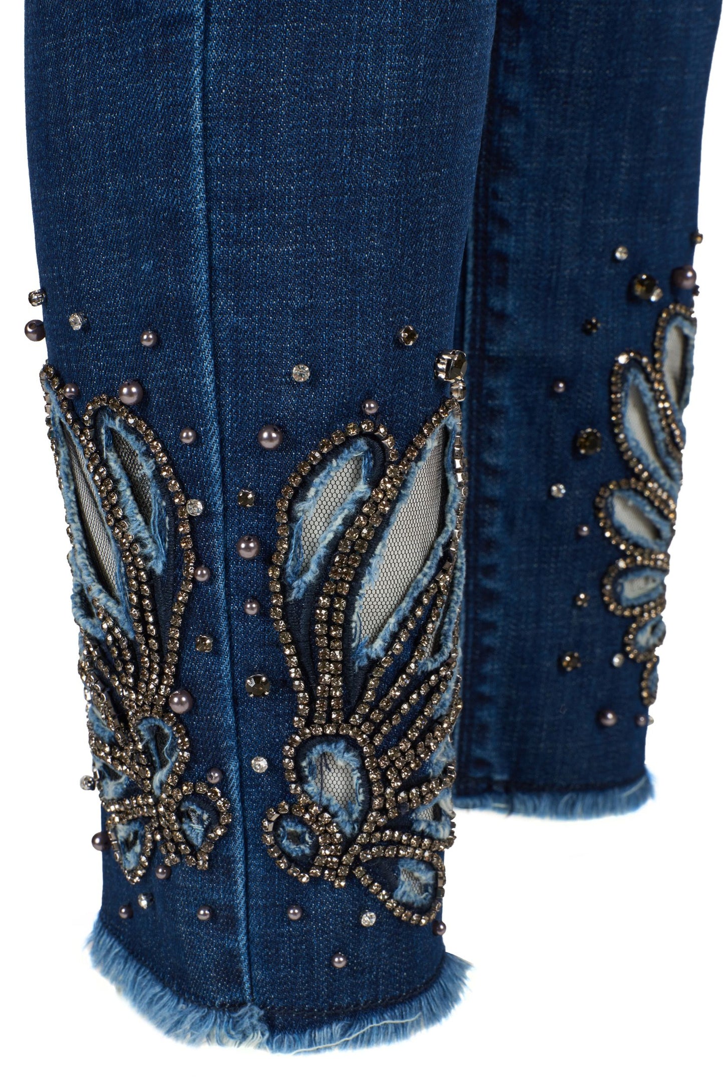 Blue Cotton Women Jeans