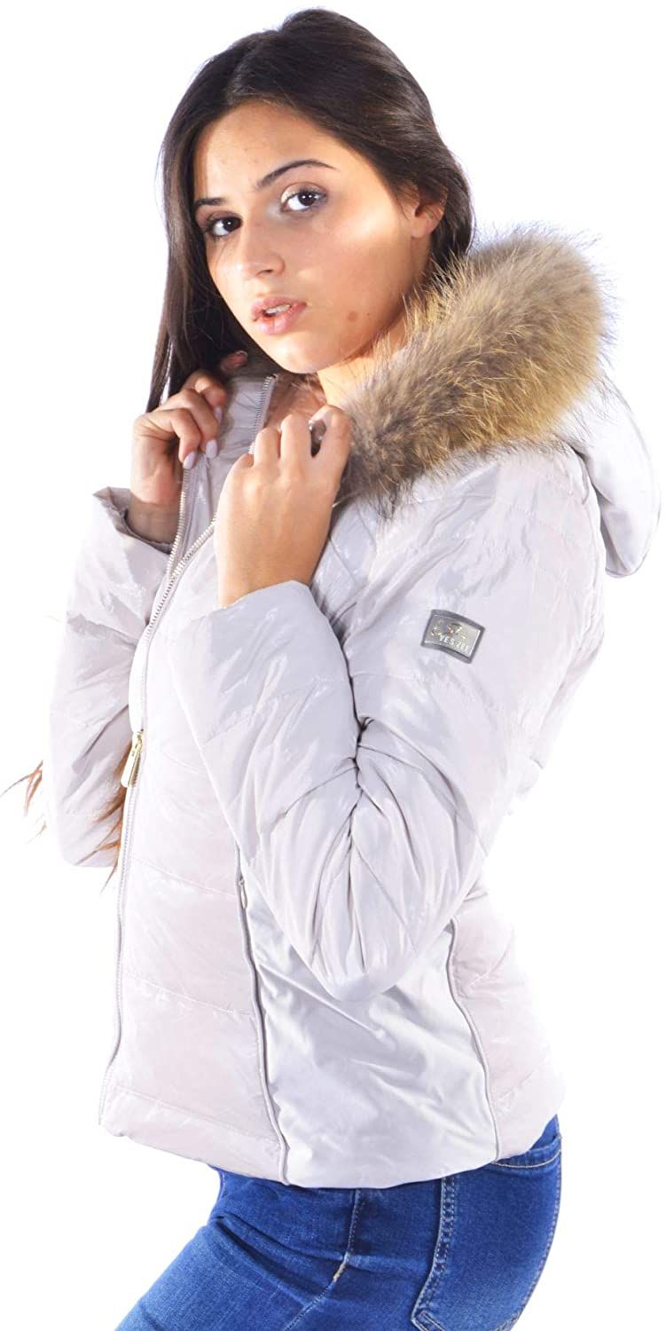 White Nylon Women Jacket