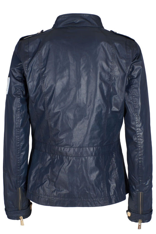 Blue Polyester Women Jacket