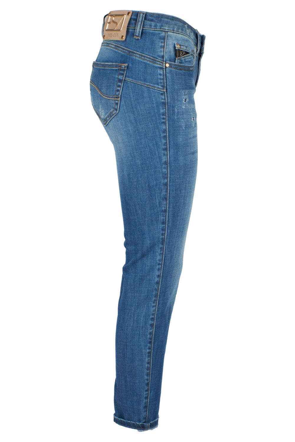 Blue Cotton Women Jeans