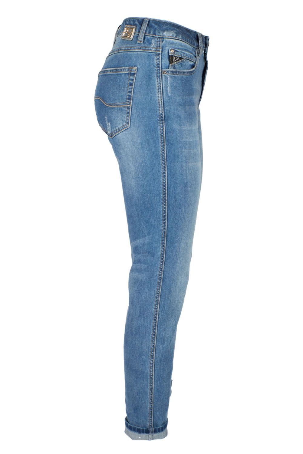 Light Blue Cotton Women Jeans